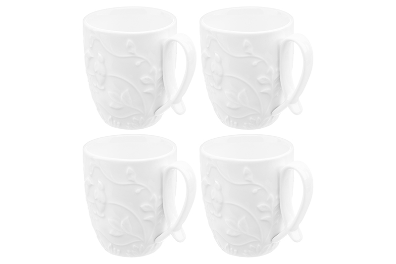 Набор 4 кружек 300 мл 11*8,3*9,5 см