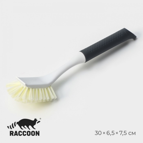 Щётка для мытья посуды Raccoon Breeze, удобная ручка, 30×6,5×8,5 см, ворс 2,5 см
