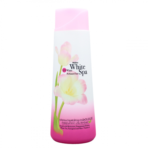 Mistine Парфюмированный тальк для тела / White Spa UV White Perfumed Talc Powder, 200 г