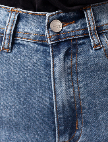 Ст.цена 2290р Прямые джинсы из эластичного денима D54.262 синий