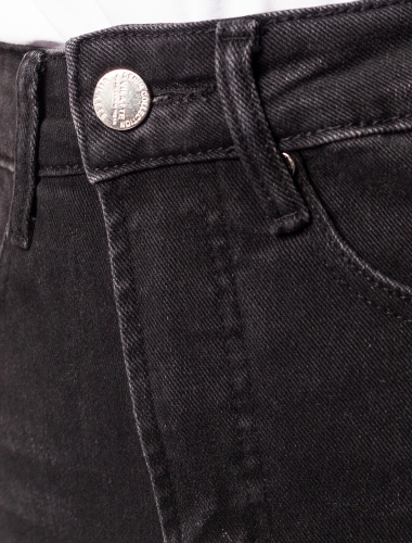 Ст.цена 2190р Укороченные джинсы скинни из эластичного денима D54.258 черный