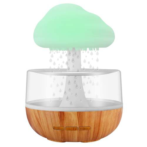Увлажнитель воздуха Rain Cloud Дождливое Облако ароматерапевтический 7 цветов со звуком капли воды