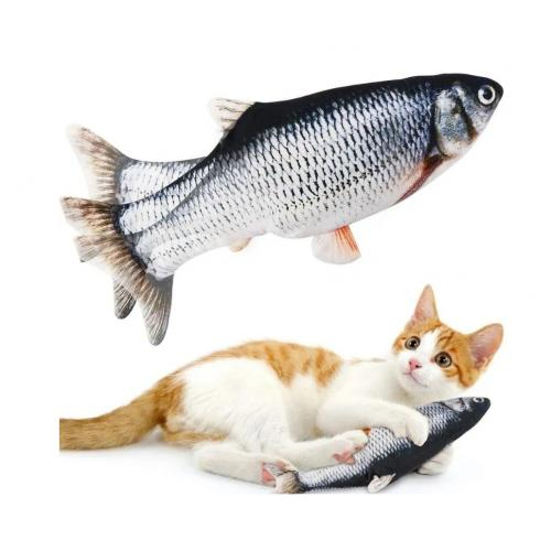 Интерактивная рыбка-игрушка для кошек и собак 
