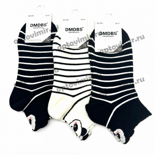 Носки женские Dmdbs короткие полосы с пандами ВЕ-601