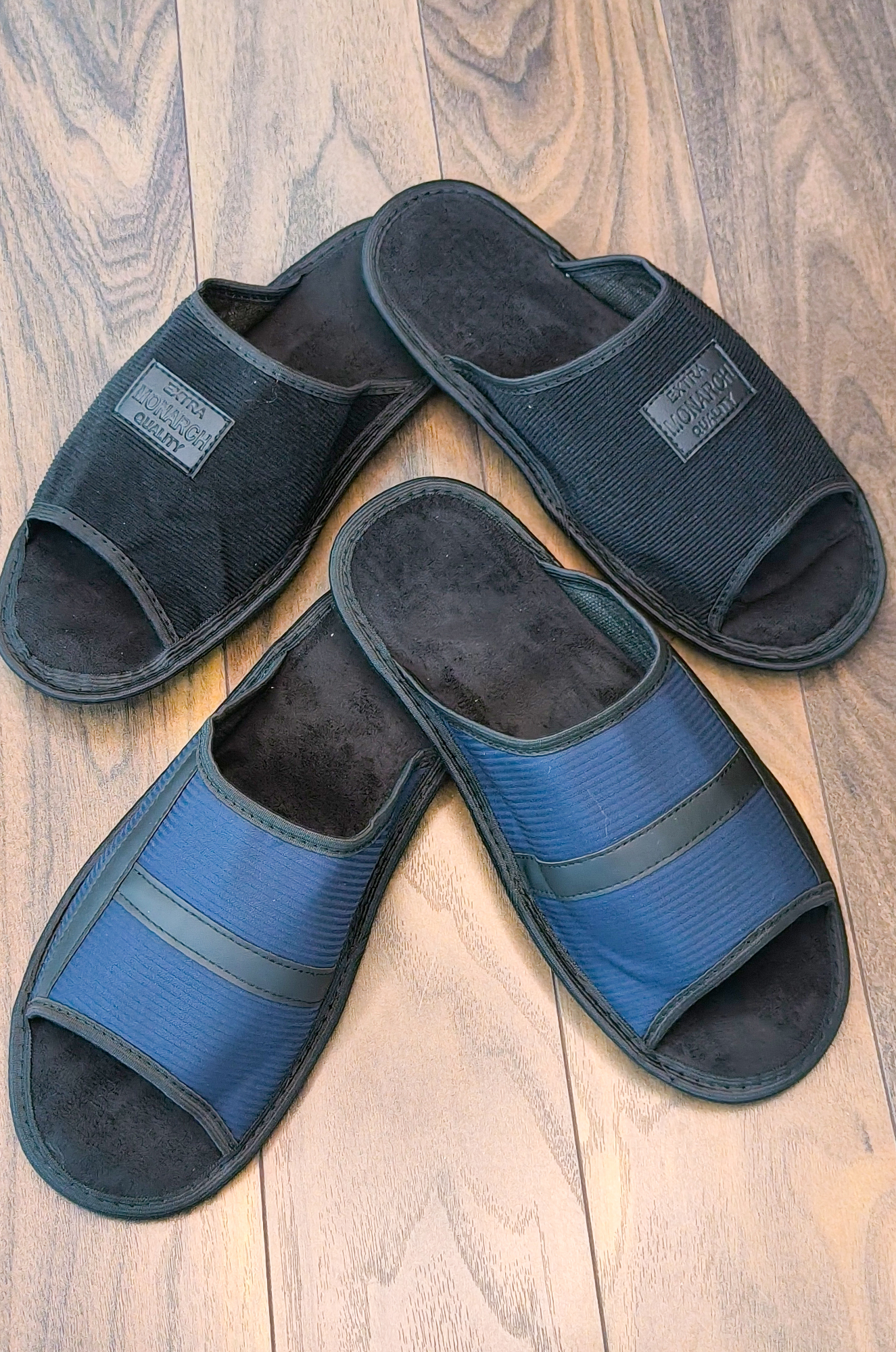 Тапки мужские открытые, текстиль (цвета в ассортименте)