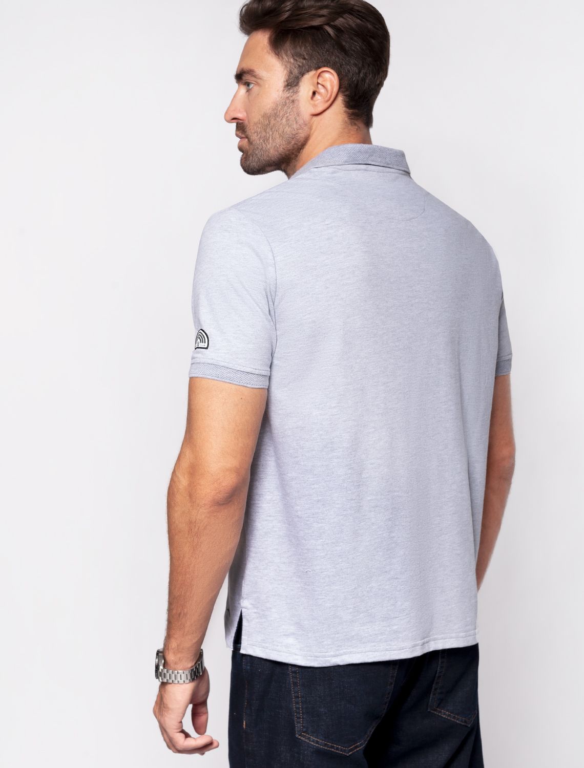 Ст.цена 1490р Футболка-поло из трикотажа