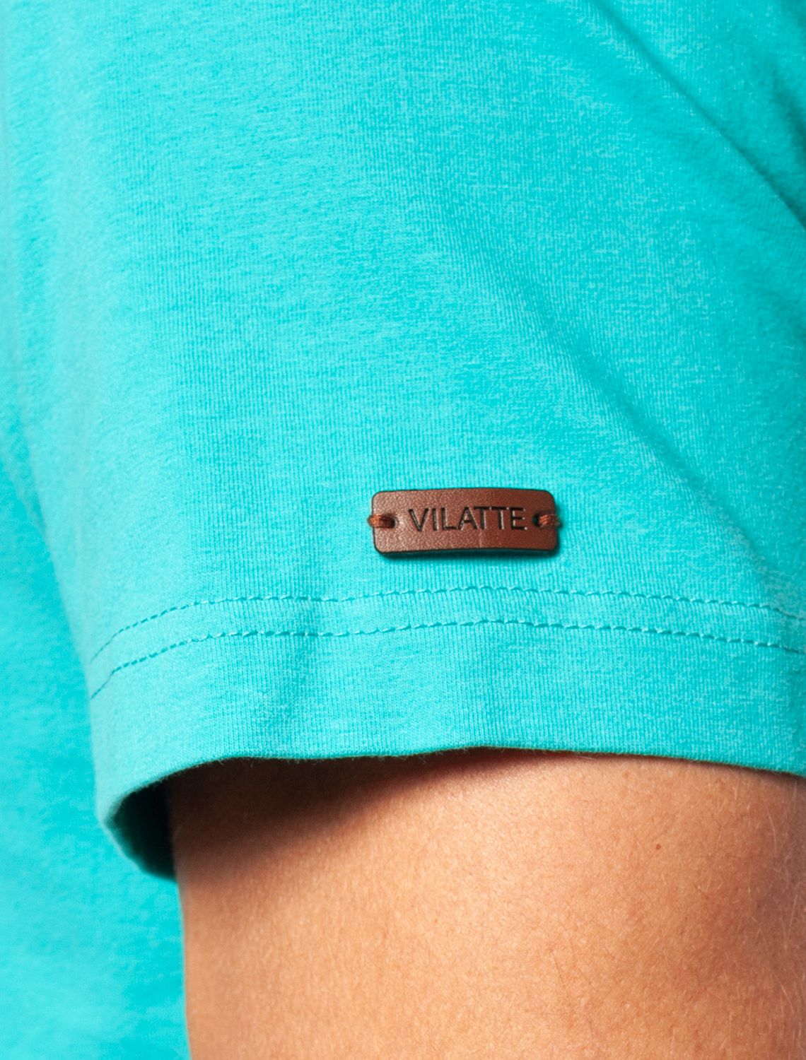 Ст.цена 990р Футболка мужская цвета морской волны с принтом U49.004 морск.волна_dont_regret