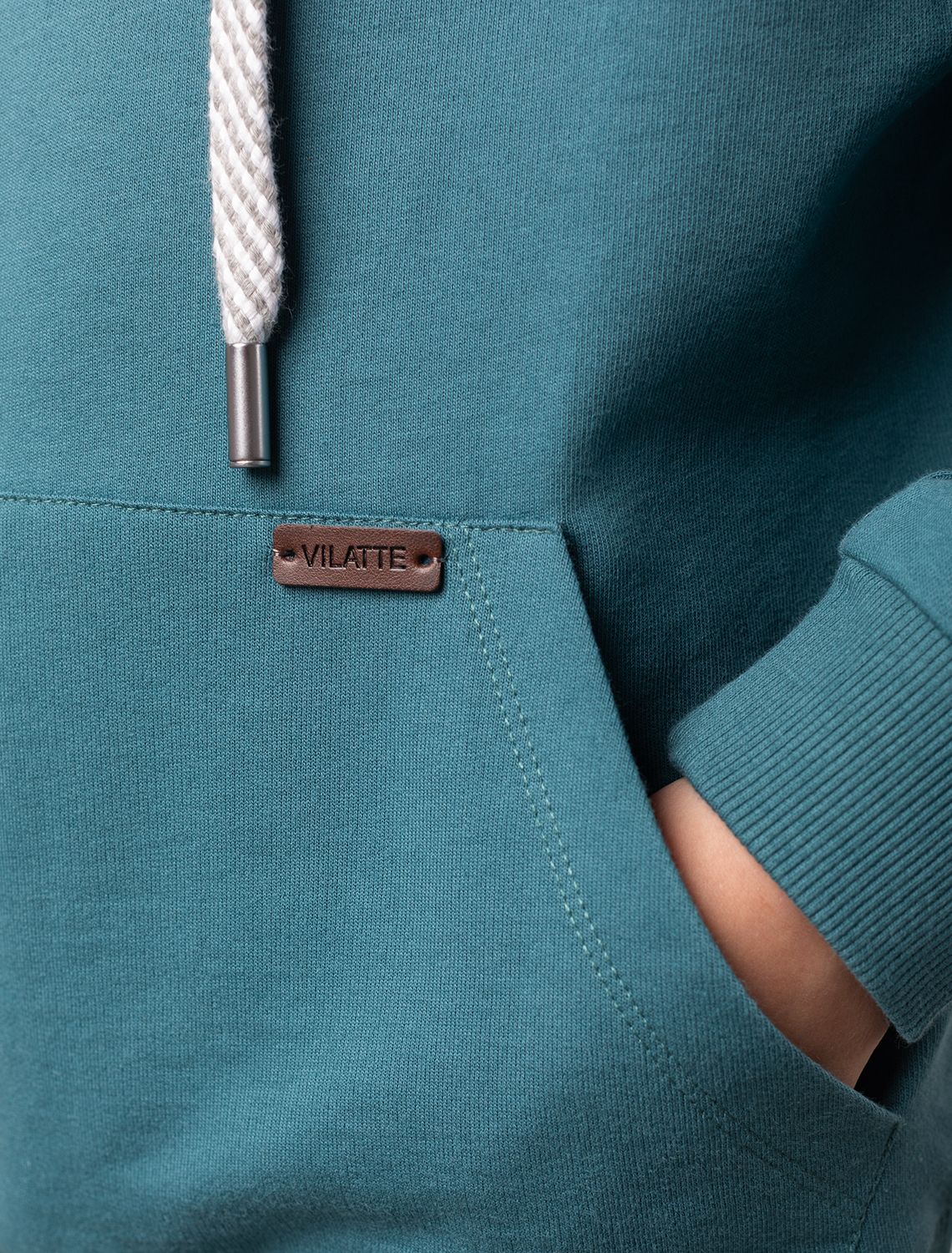 Ст.цена 1490р Худи из премиального футера M49.389 полынь