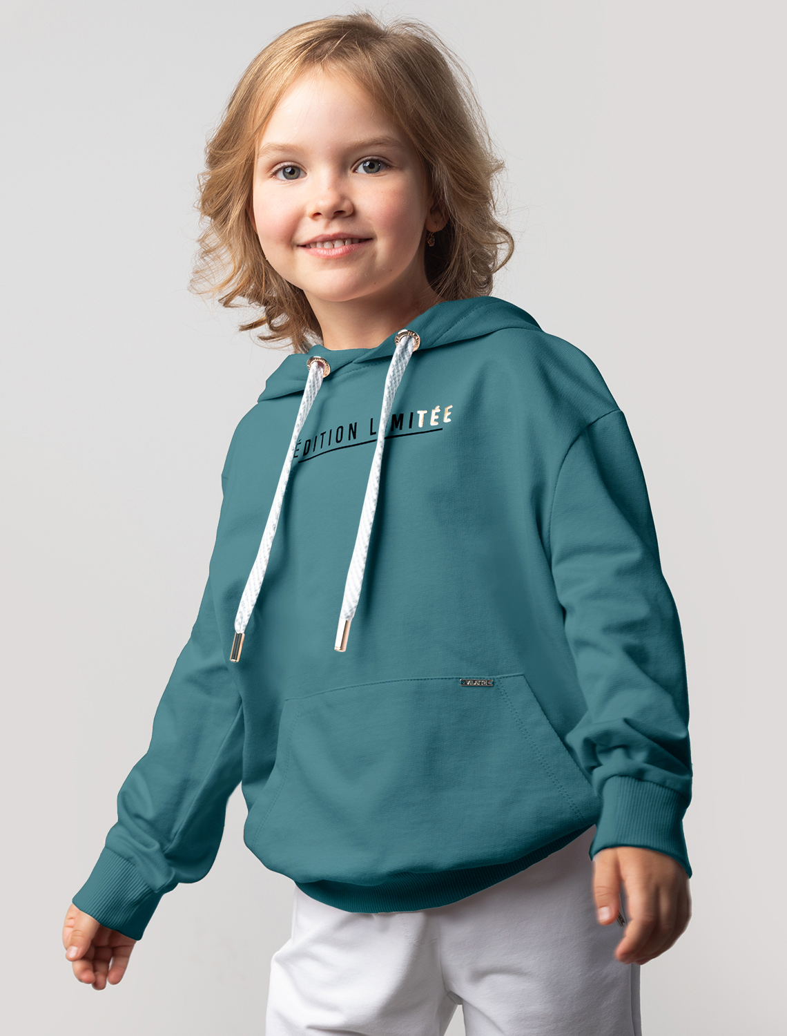 Ст.цена 1490р Худи из премиального футера с принтом F49.407 полынь