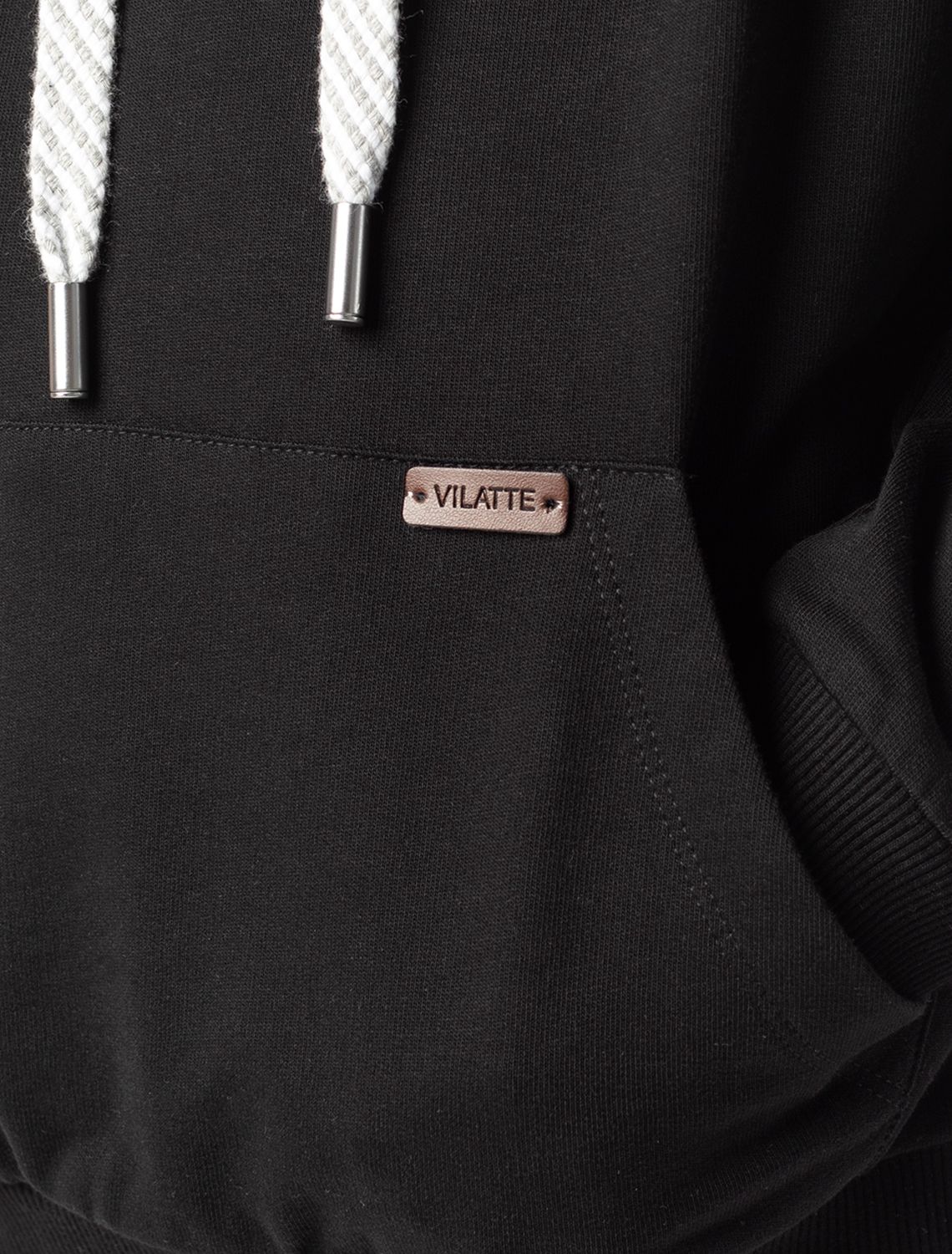 Ст.цена 1490р Худи из премиального футера M49.389 черный