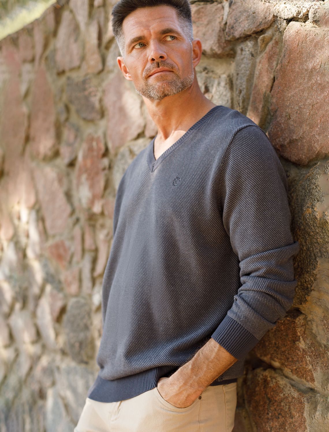 Ст.цена 1790р Джемпер фактурной вязки U39.006 серый