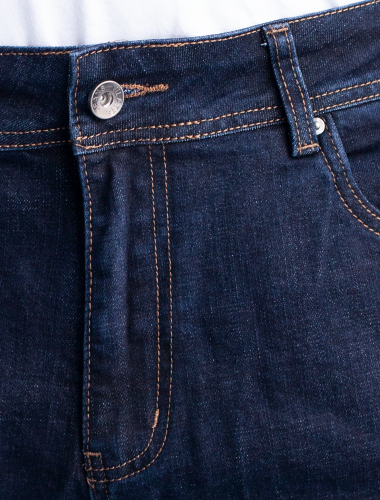 Прямые джинсы из эластичного денима U54.002 темно-синий