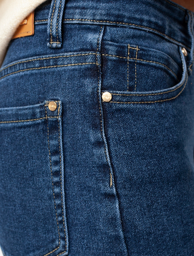 Прямые джинсы из эластичного денима D54.271 нейви