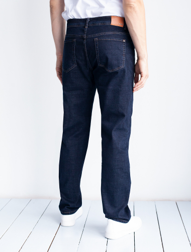 Прямые джинсы из эластичного денима U54.002 темно-синий