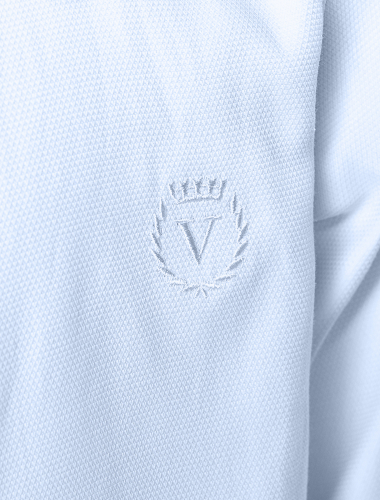 Сорочка для мальчиков из фактурной ткани меланж M29.066 голубой текстура