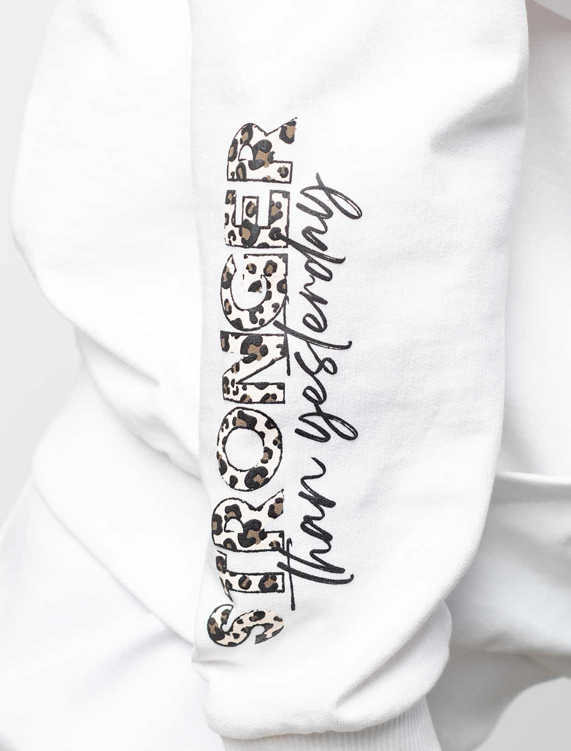 Ст.цена 1490р Худи из премиального футера с принтом F49.407 белый