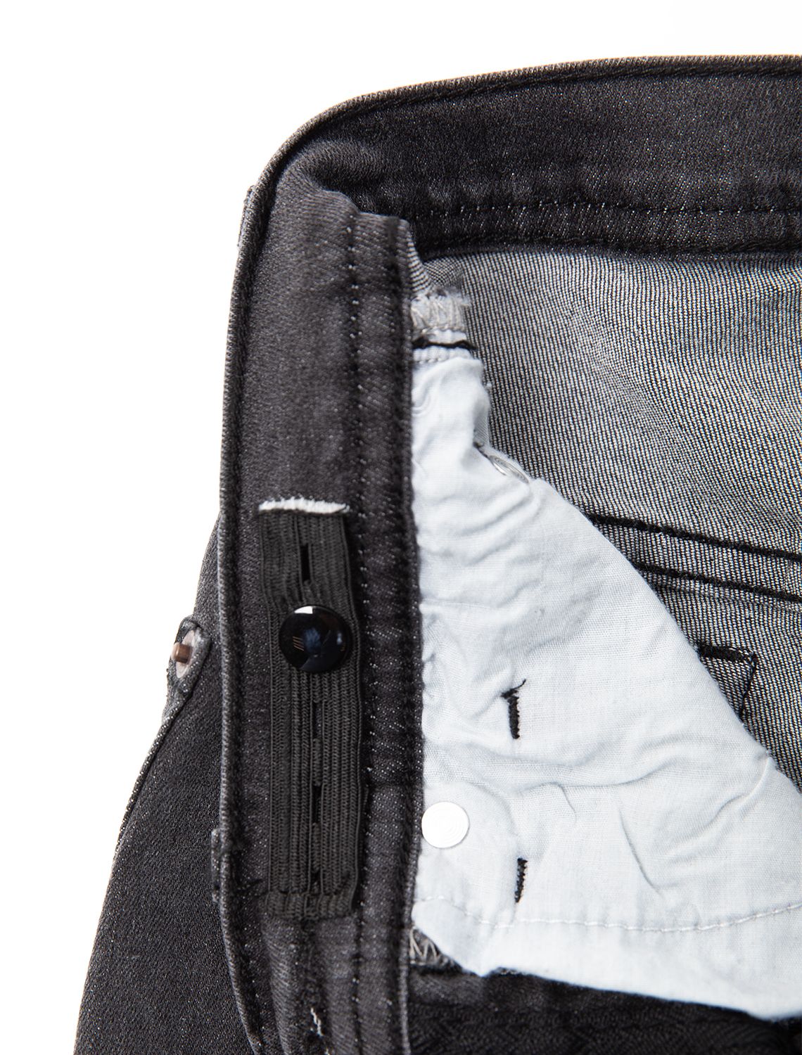 Ст.цена 2090р Эластичные джинсы-skinny из хлопка F54.073 черный_стирка