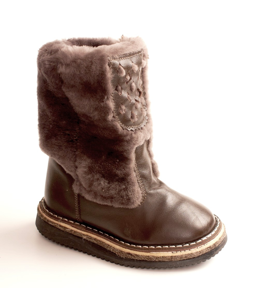Koffkids 1002-1 Сапоги детские кор нат кожа, комби (нат+иск) мех