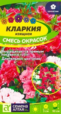Цветы Кларкия Смесь окрасок (0,3 г) Семена Алтая