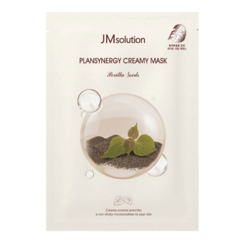 Jmsolution Тканевая маска для сияния кожи с семенами периллы / Plansynergy Creamy Mask Perilla Seeds, 30 мл