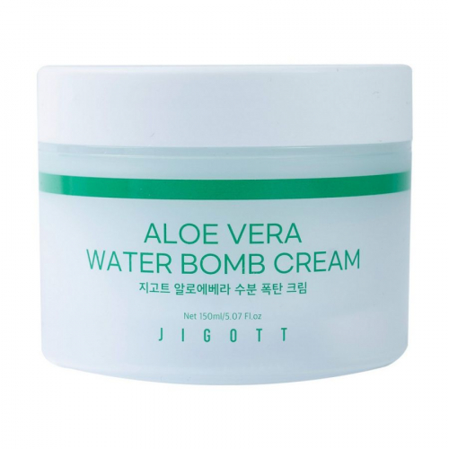 Jigott Крем для лица улажняющий с экстрактом алоэ вера / Aloe Vera Water Bomb Cream, 150 мл