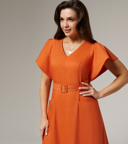 Платье женское ПА 143683wОранжевый