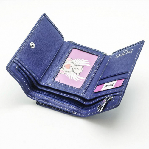 Маленький женский кожаный кошелек Sergio Valentini СВ 8021-004