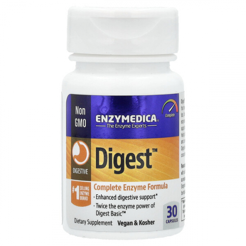 Enzymedica, Digest, комплексная ферментная формула, капсулы