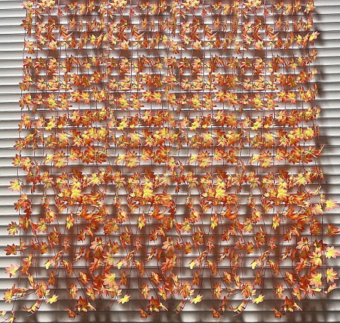 Цветы искусственные декоративные Лиана Листья клена 160см