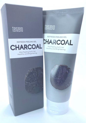 Пилинг-гель для лица с древесным углем Tenzero Refresh Peeling Gel Charcoal 180 мл (Оригинал)