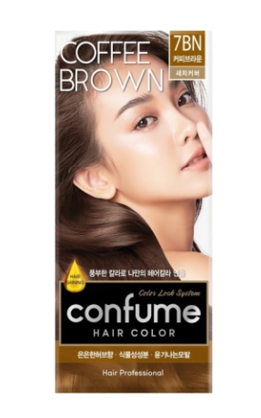Краска для волос кофейный Confume Hair Color 7BN(Coffee Brown)  60 г+ 60 г