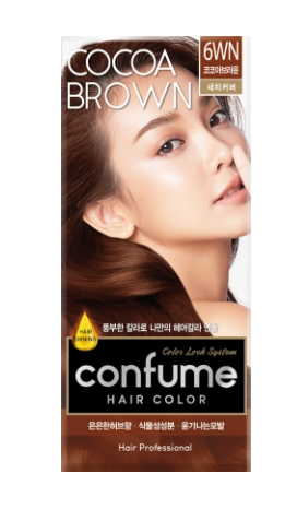 Краска для волос какао Confume Hair Color 6WN(Cocoa Brown)  60 г+ 60 г