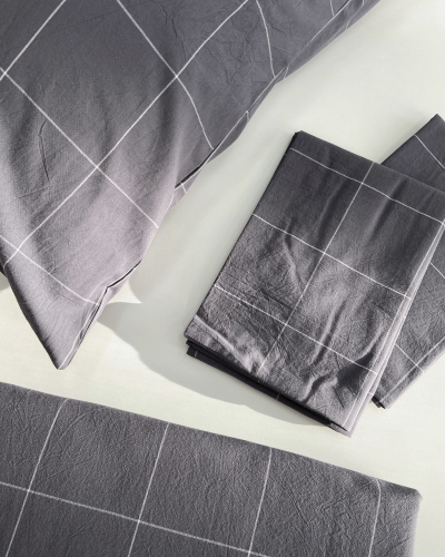 Постельное белье Cozy Gray, washed cotton