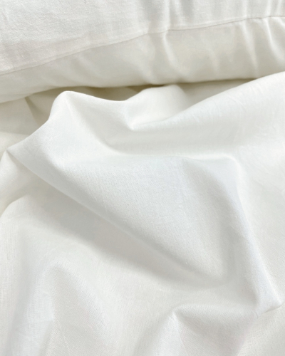 Простыня классическая White, washed cotton Белый