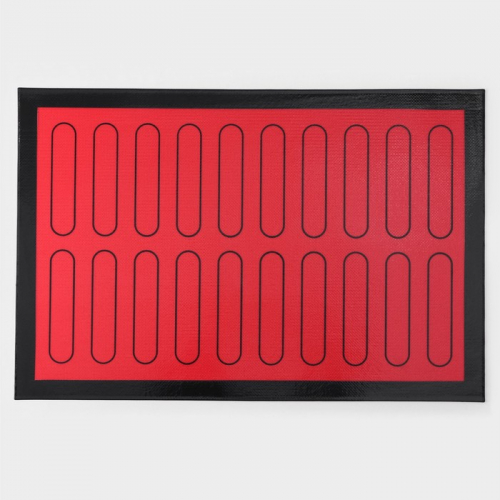 Силиконовый коврик армированный «Эклер», 60×40 см, цвет красный