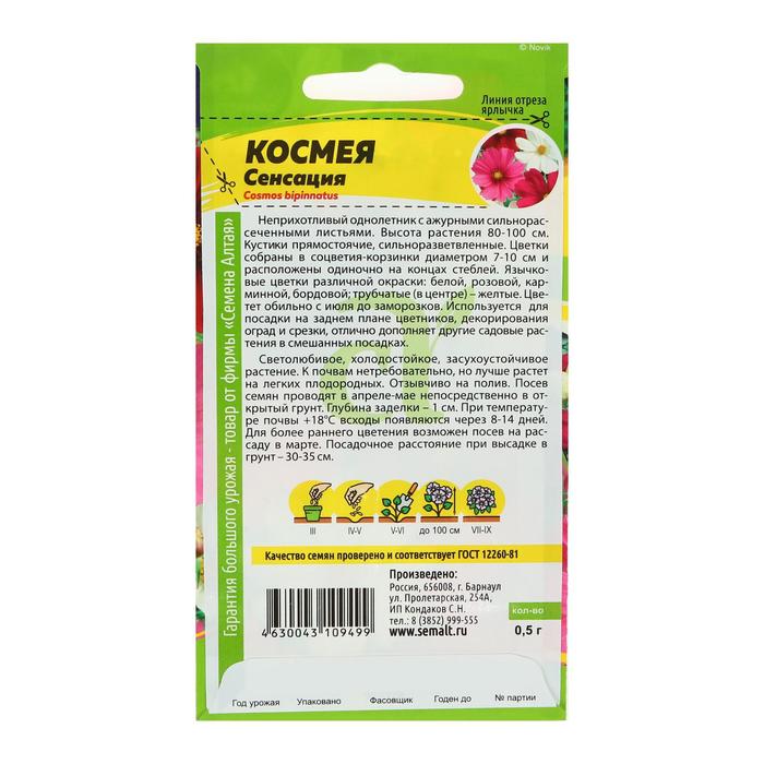 Семена цветов Космея