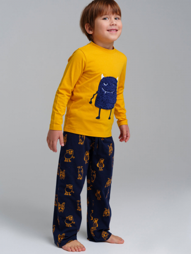 958 р.  1335 р.  Комплект трикотажный для мальчиков: фуфайка (футболка с длинными рукавами), брюки