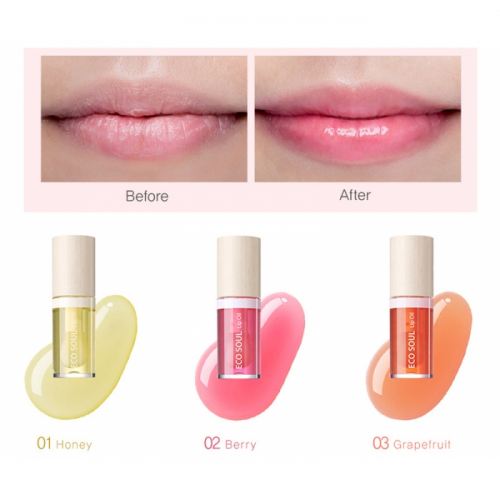 Масло для губ со вкусом ягод THE SAEM Eco Soul Lip Oil 6ml