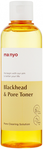 Очищающий тоник против черных точек с BHA-кислотой MANYO BLACKHEAD & PORE TONER 210 мл