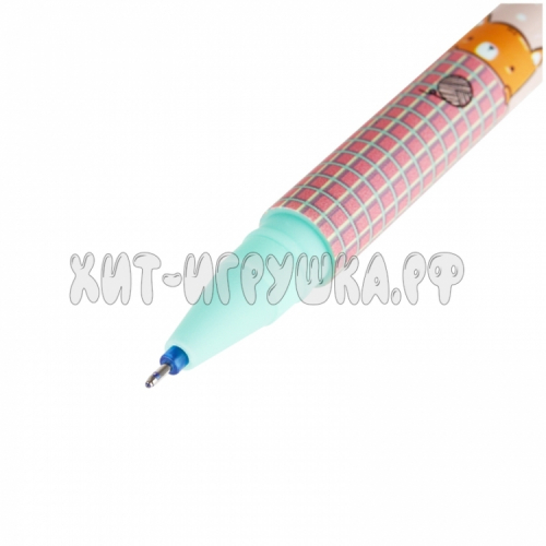 Ручка гелевая стираемая синяя, 0,5 мм, софт-тач 