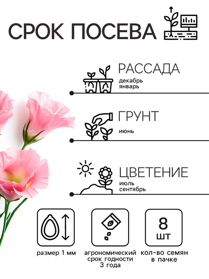 Семена цветов Эустома