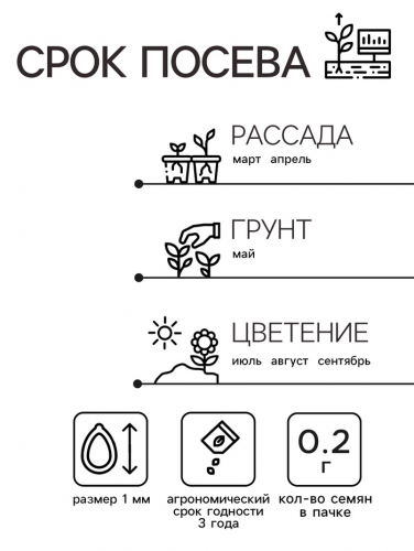Семена  цветов Шток-роза Ассорти, смесь окрасок, О, 0,2 г