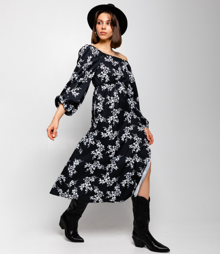 Ст.цена 1070руб.Платье #КТ8801 (6), чёрный
