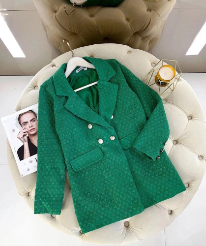 Женский пиджак зеленый
