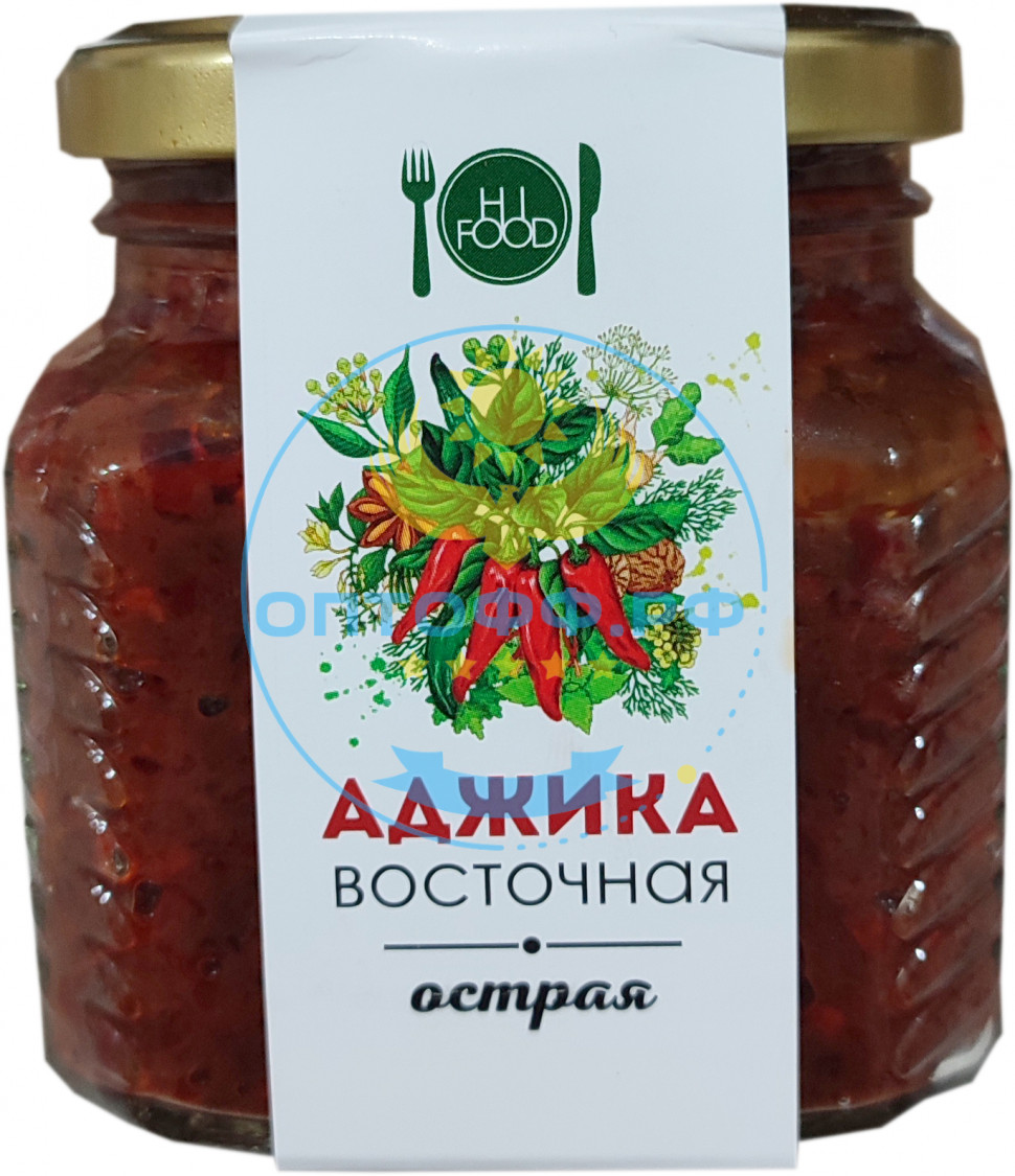 HiFood Приправа Аджика Восточная острая 250гр (упак*15)
