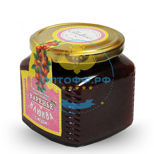 Sladovar Варенье Клюква с Медом 510гр (упак*8)