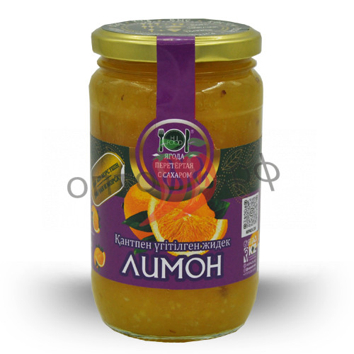 HiFood Ягода перетертая с сахаром Лимон 450гр (упак*11)