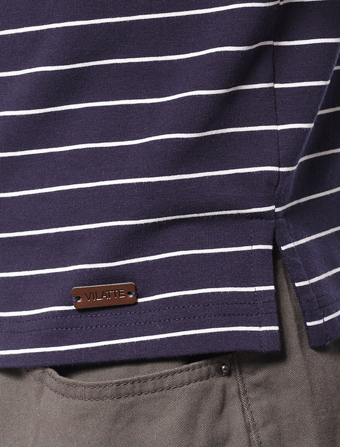 Футболка-Поло из премиального хлопка с эластаном