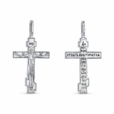 63-1685 Крест из серебра (Годеновский крест) частичное чернение литье