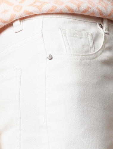 Прямые джинсы из 100% хлопка D54.300 белый